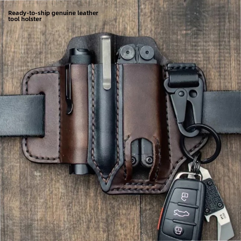 Edc Carry Pocket - Borsa Porta Attrezzi in Pelle EDC,