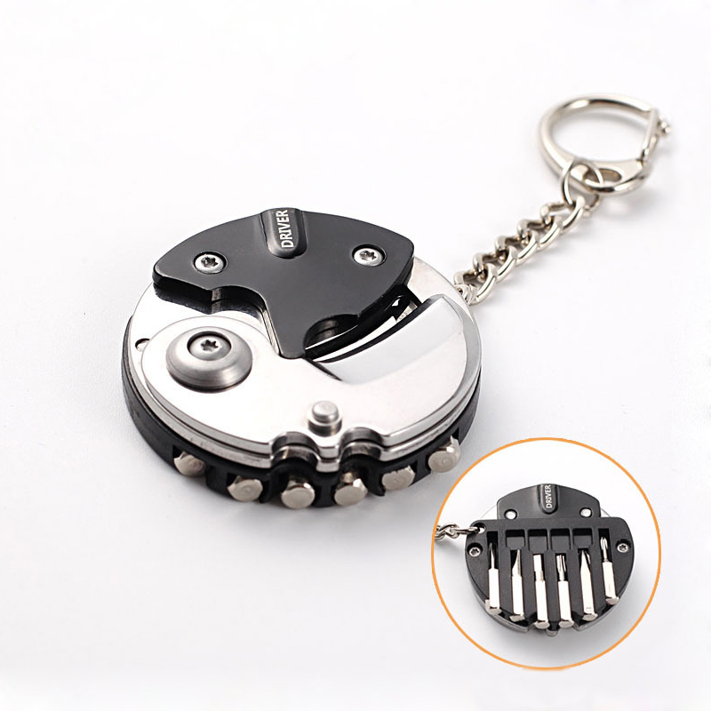 Edc Carry Coins - Portachiavi multifunzione con coltello per monete