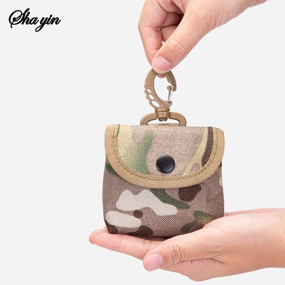 Edc Carry Coins - Mini borsa portachiavi in tessuto Oxford