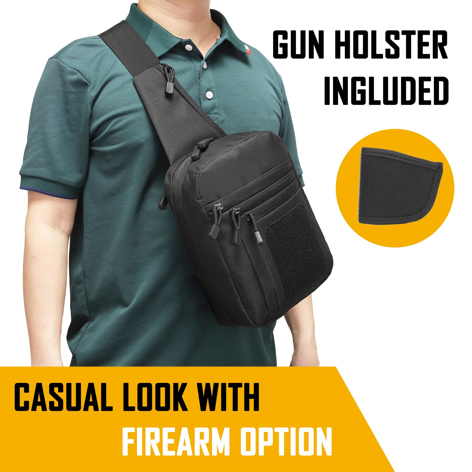 Edc Carry Pack - Borsa a tracolla da trasporto nascosta