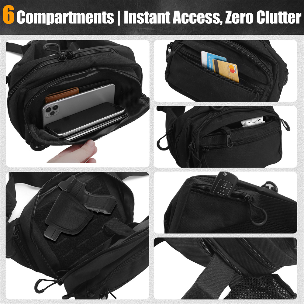 Borsa tattica per pistola, bor - Edc Concealed Carry Fanny Pack recensione e prezzo