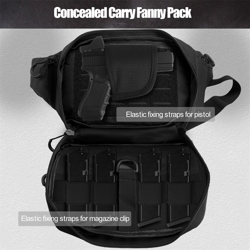 Borsa tattica per pistola, bor - Edc Concealed Carry Fanny Pack recensione e prezzo